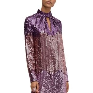 kate spade Purple Sequin Midi Dress